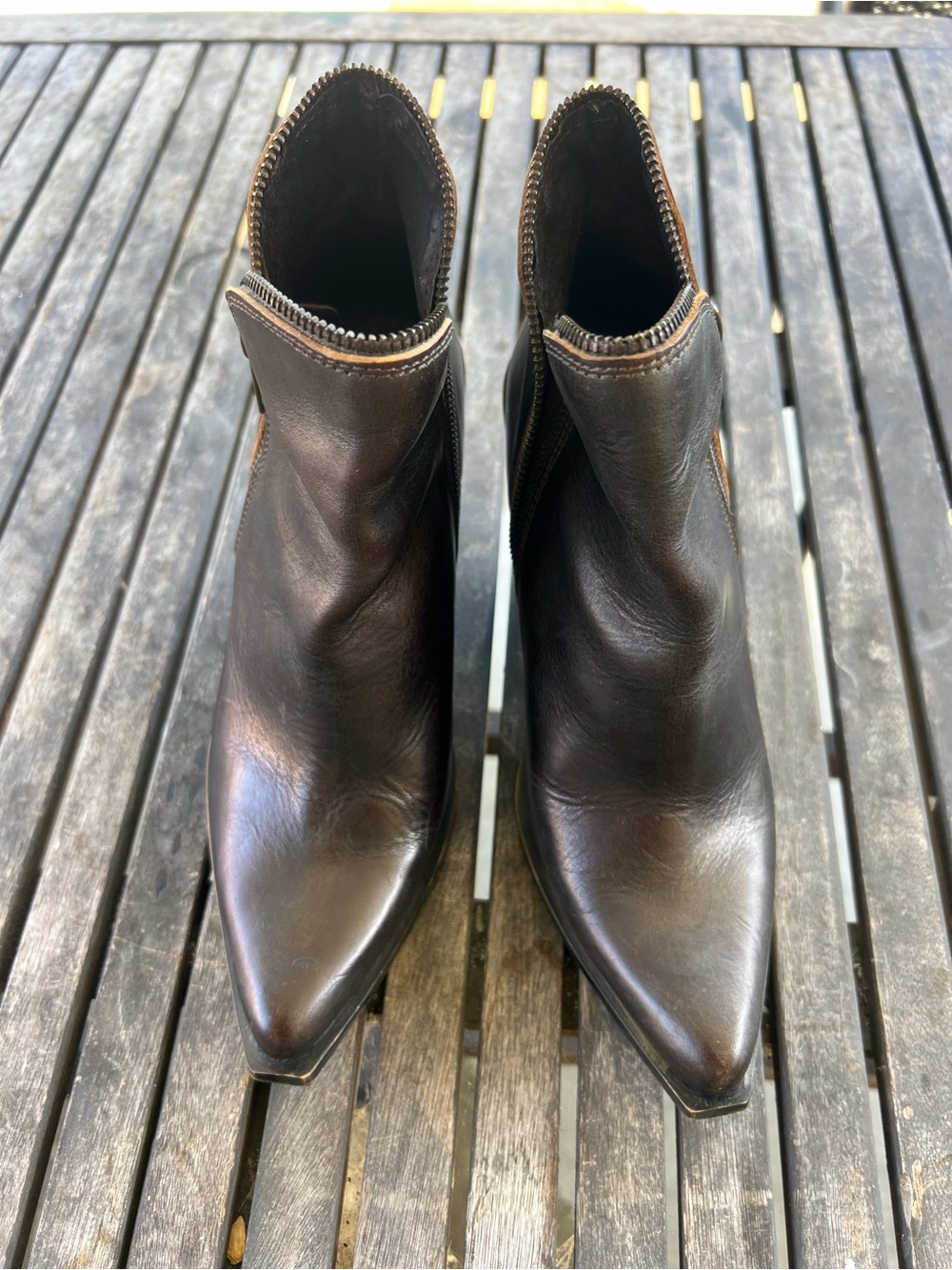 Jeffrey Campbell size 39 US 8.5-9 Brown Booties Leather
